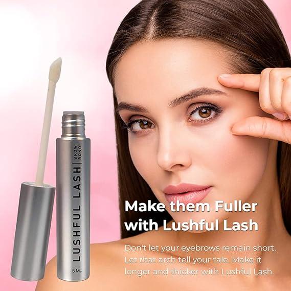 Lushful Lash Eyebrow Growth Serum – Pack of 2 | Enhances Thicker, Fuller Brows