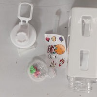 700ml Kawaii Water Bottle with Lid and Straw